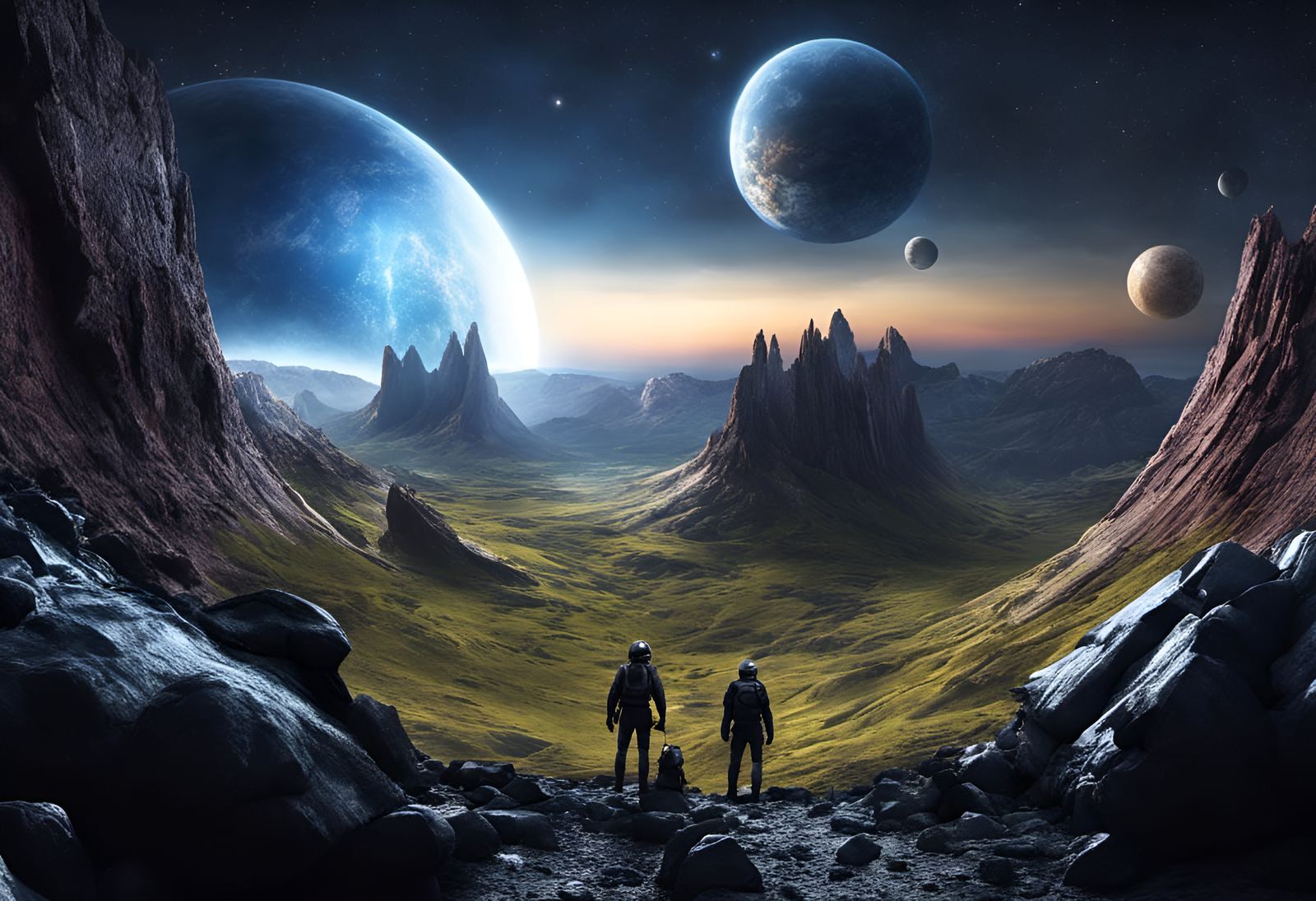 Interstellar Journey: Dreamlike Worlds in Ultra-Realistic De...