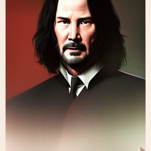 Keanu Reeves as Severus Snape Portrait