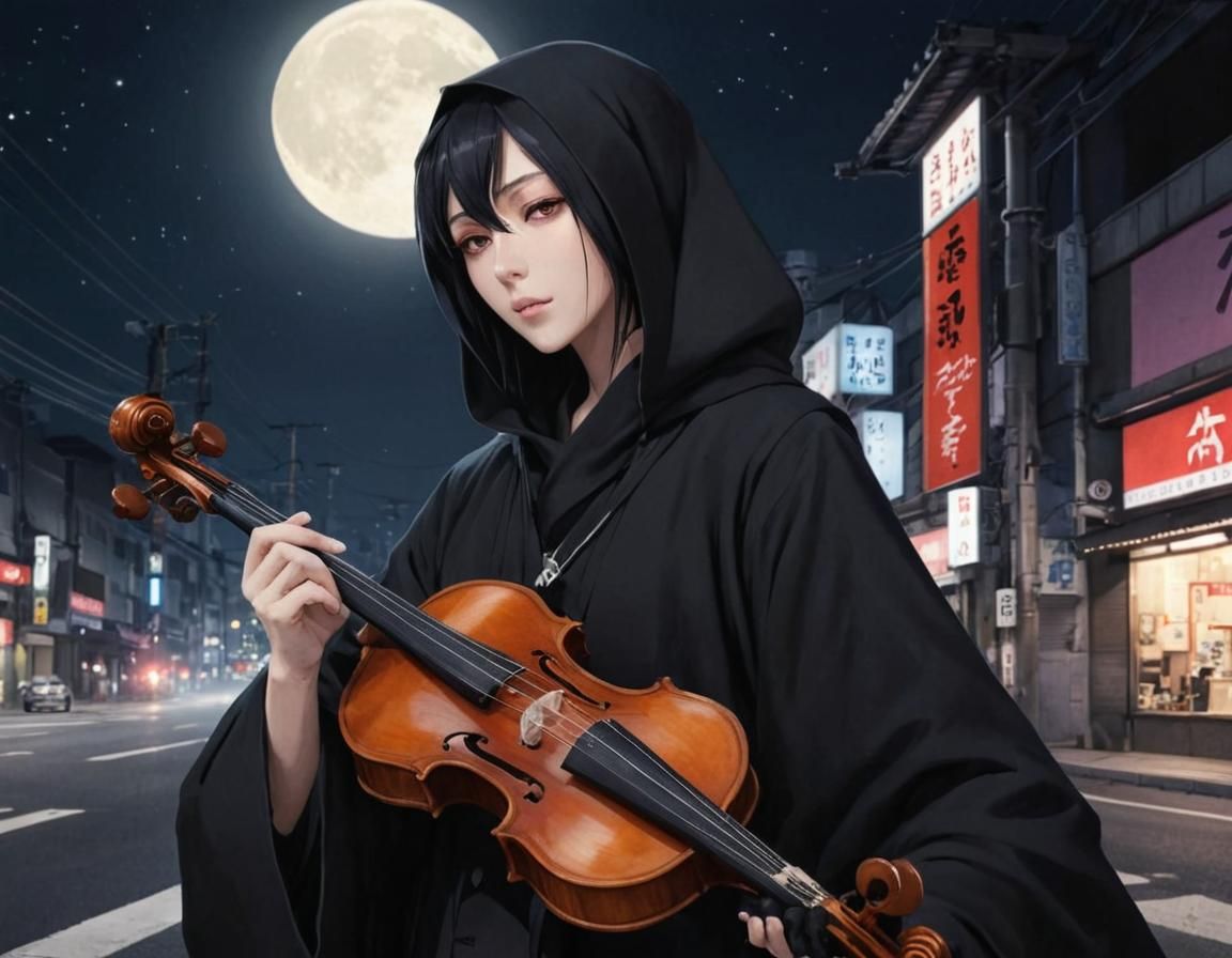 Grim Reaper's Silent Violin: Anime Album Art