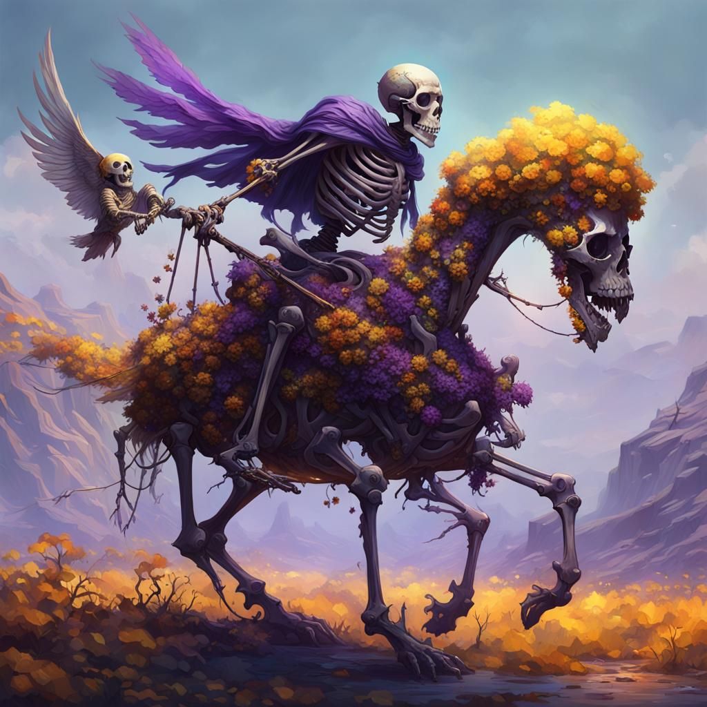 Skeleton Rider: Dark Fantasy Concept Art