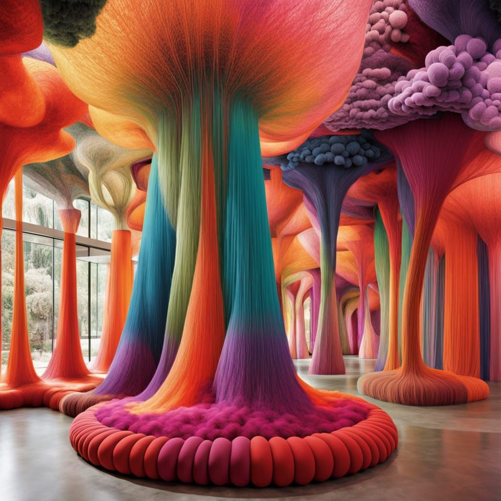 Forestpunk Edifices in a Surreal Dreamscape