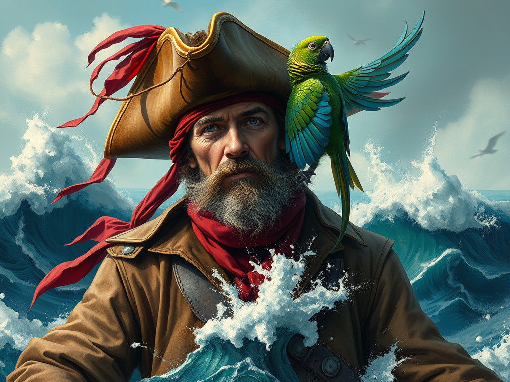 Pirate Seascape Hat: A Romantic-Era Fantasy