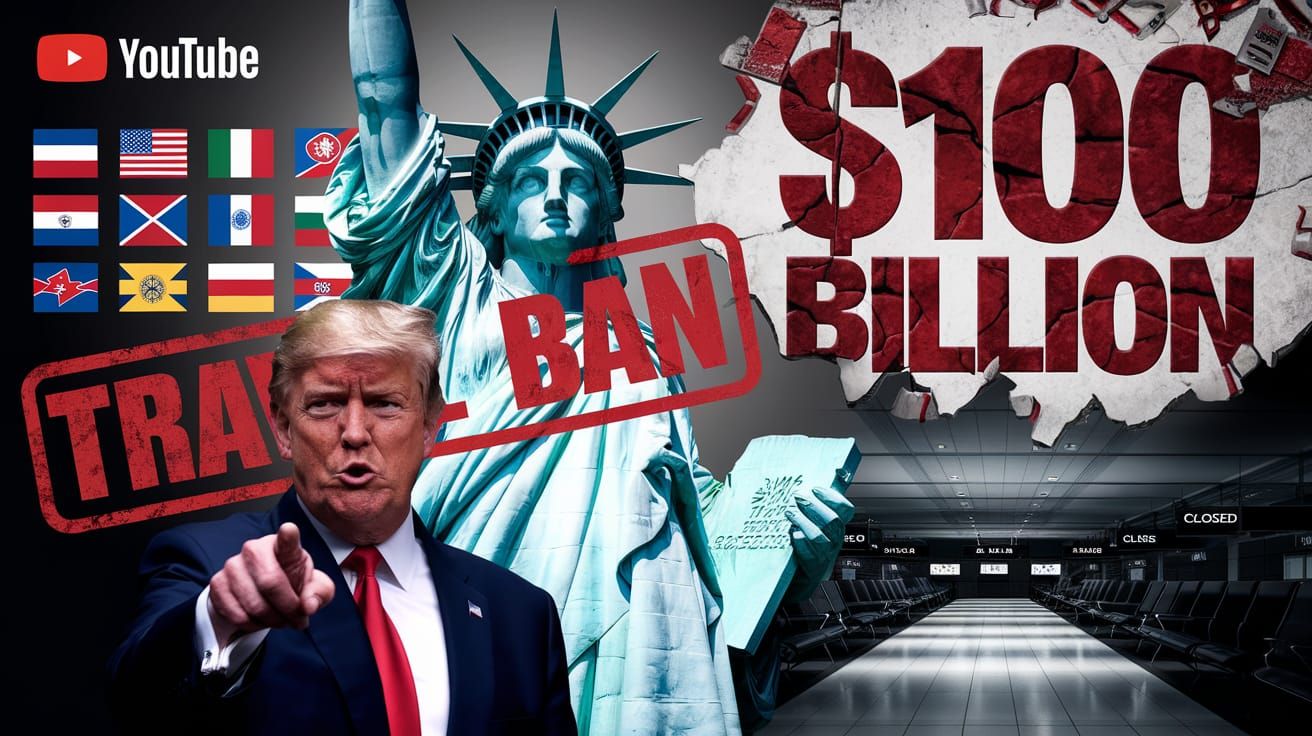 Trump Travel Ban: Cinematic YouTube Thumbnail