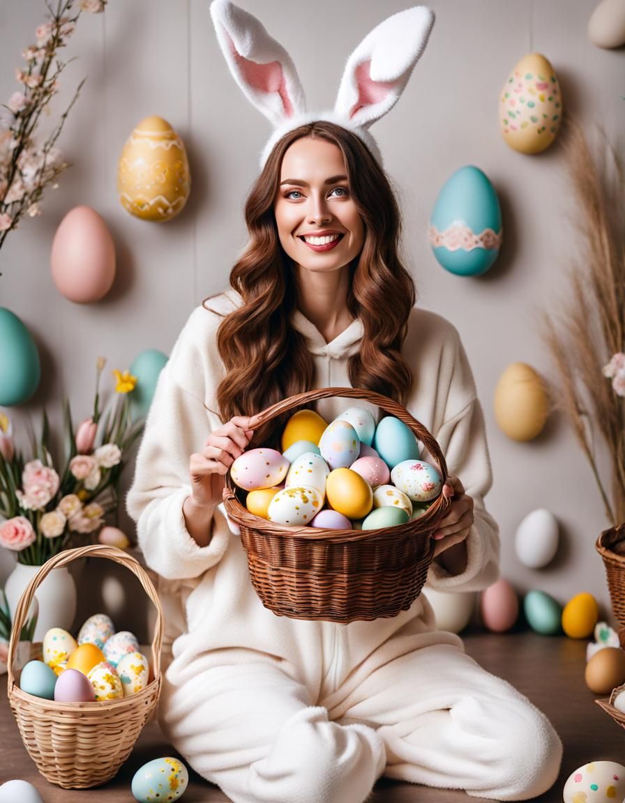 Easter Bunny Photo Shoot: Cinematic Fine Art