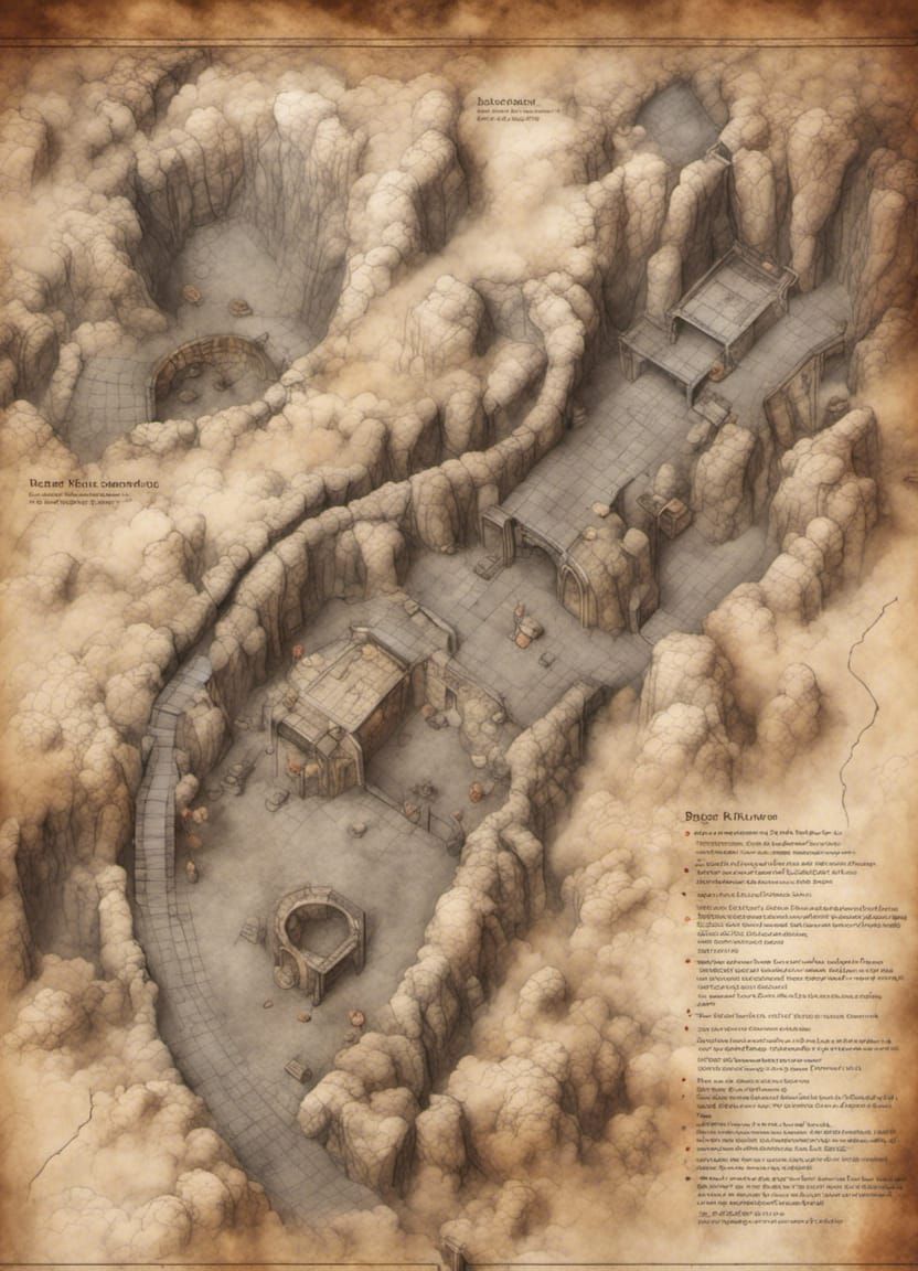Map of subterranean tunnel system