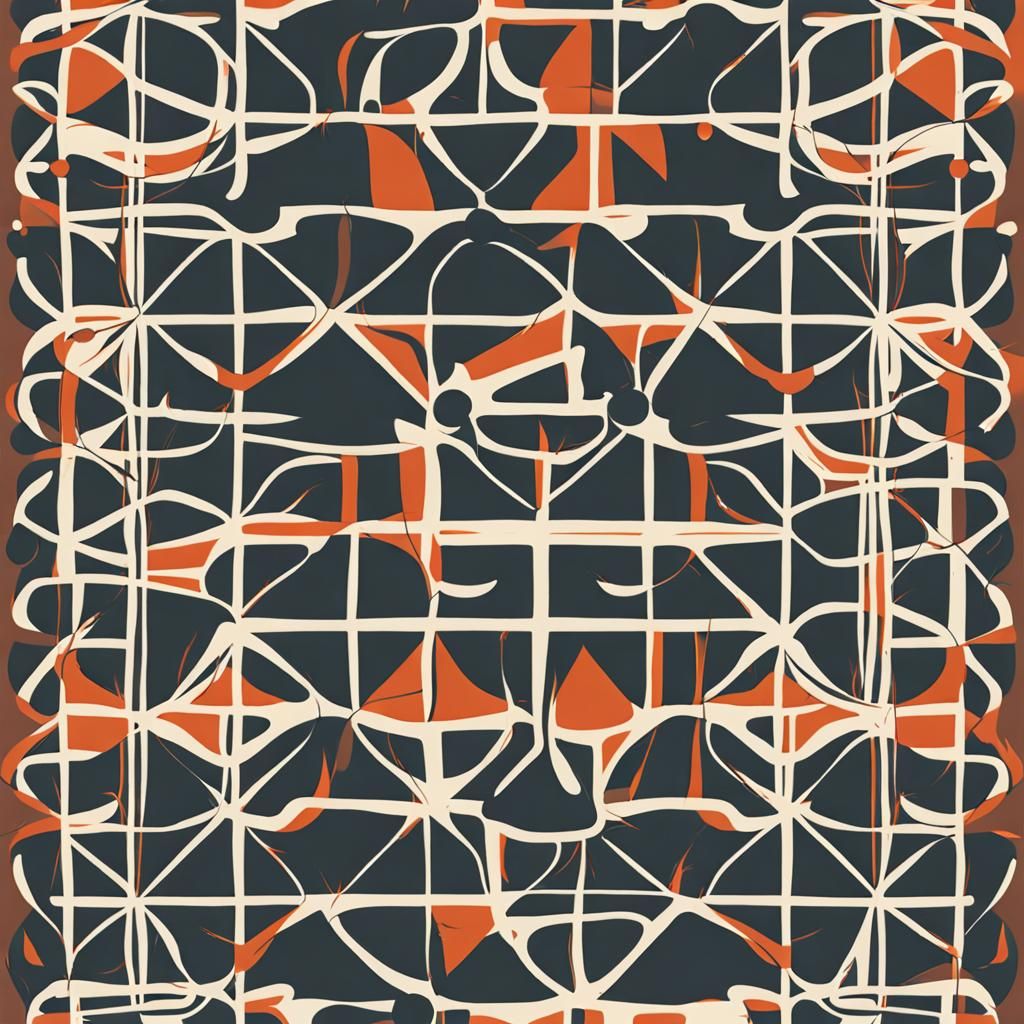 Seamless Abstract Pattern in a Single Color