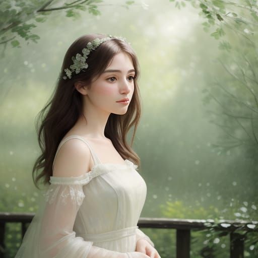 Ethereal Portrait of Teenage Girl in Soft Natural Light