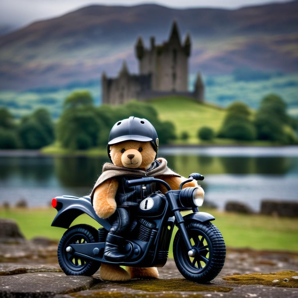 Teddy Bear Superhero at Loch Awe: Photography