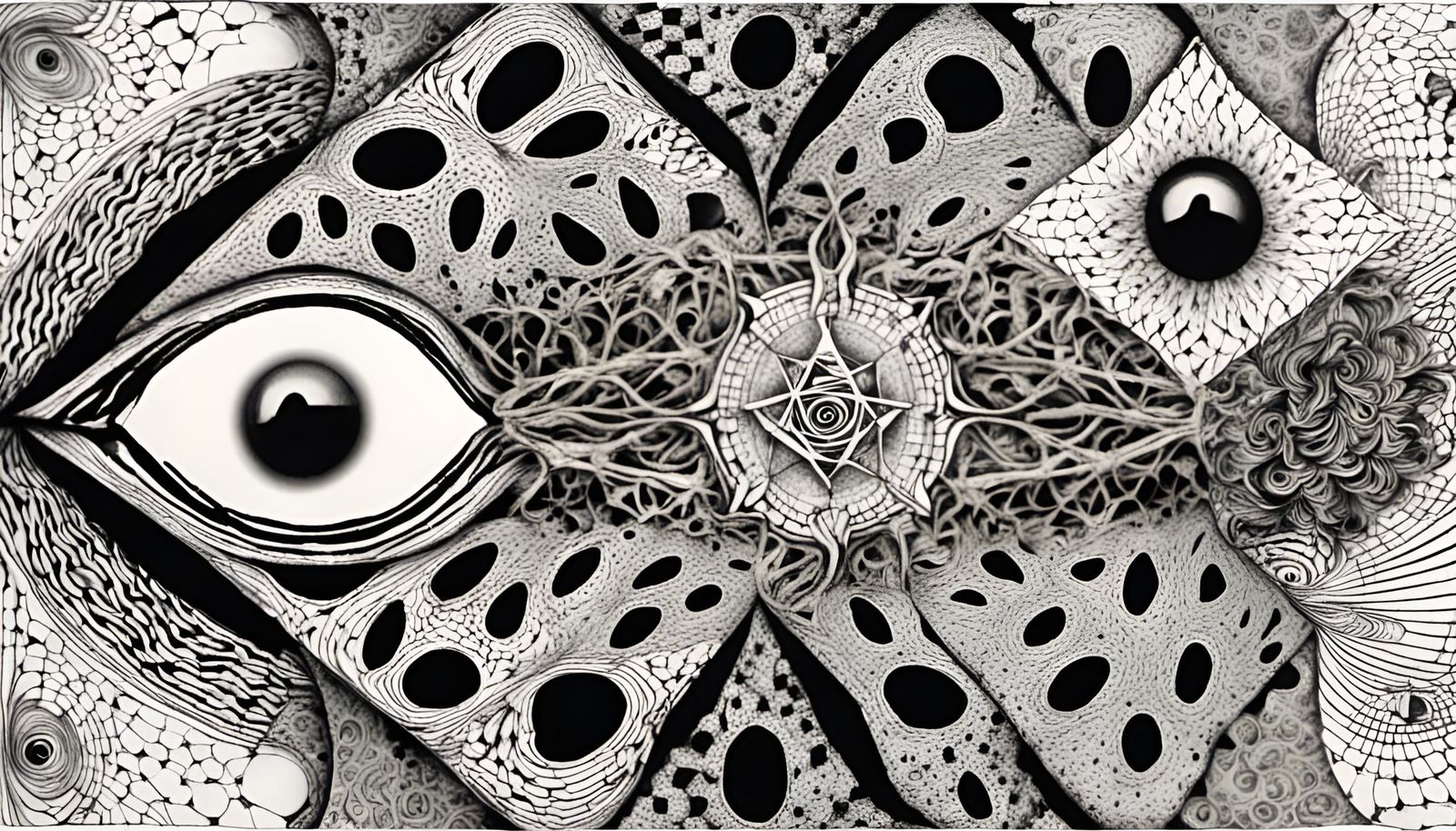 Quantum Zentangle: A Fractal Wave Function in Flora