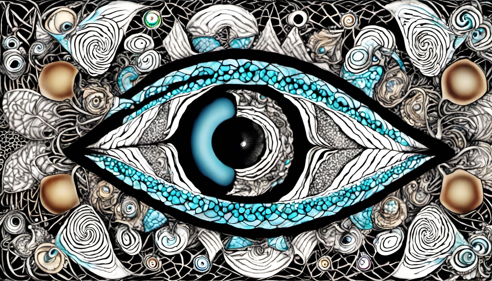 Quantum Zentangle: Fractal Wave Function Art