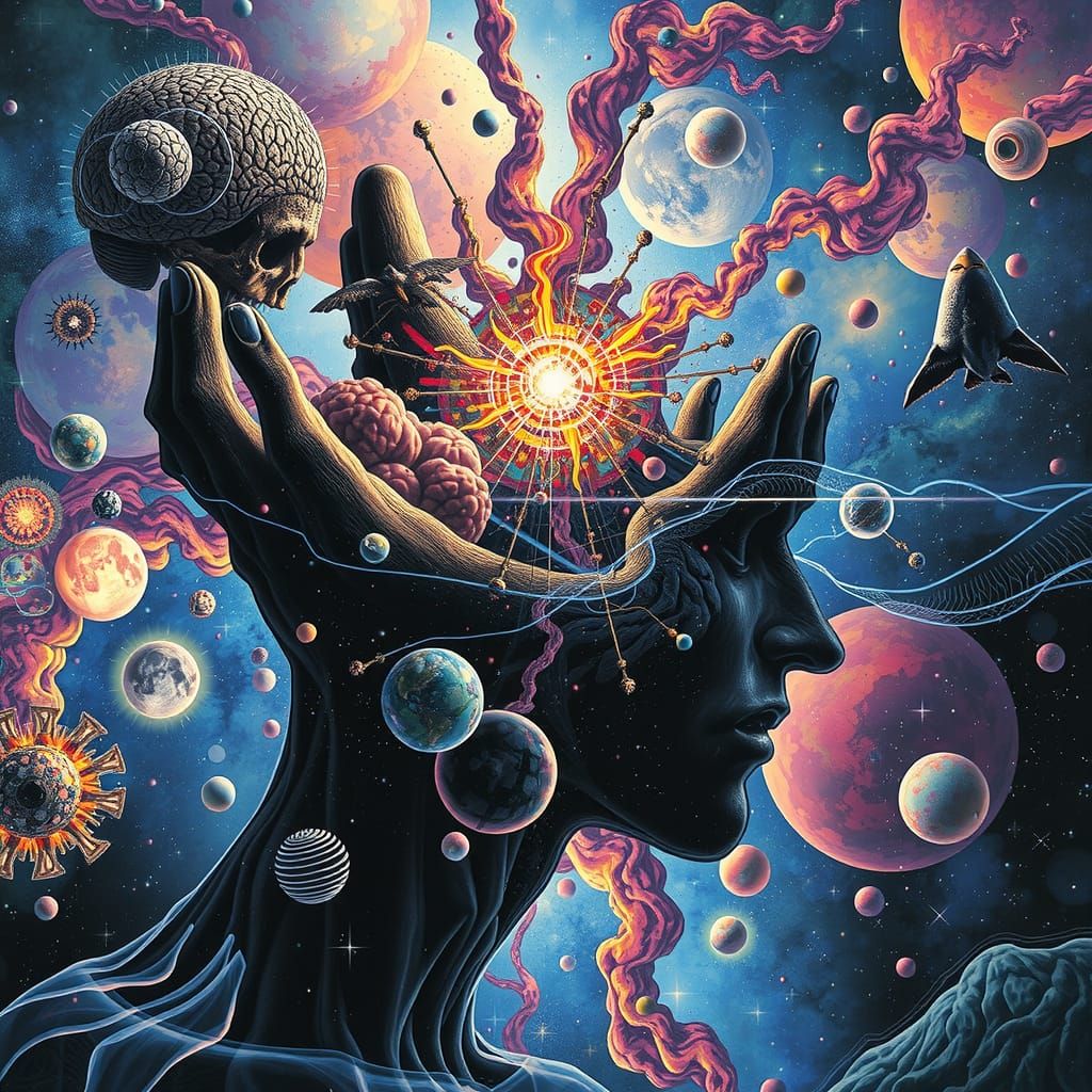 Cosmic Psychedelic Cubist Explosion Masterpiece