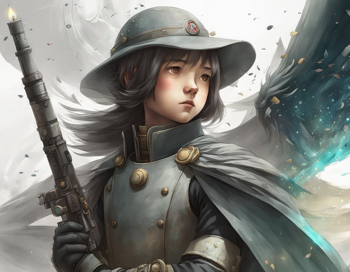 Detailed 3D Anime Art Inspired by WLOP