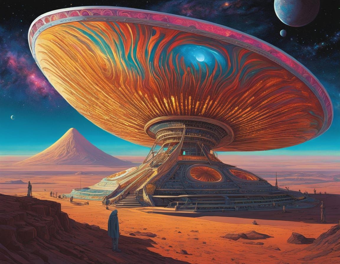 Cosmic Taco Shell of Stardust Nebulae