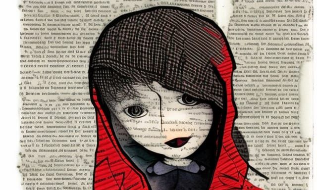 Little Red Riding Hood Collage Illustration