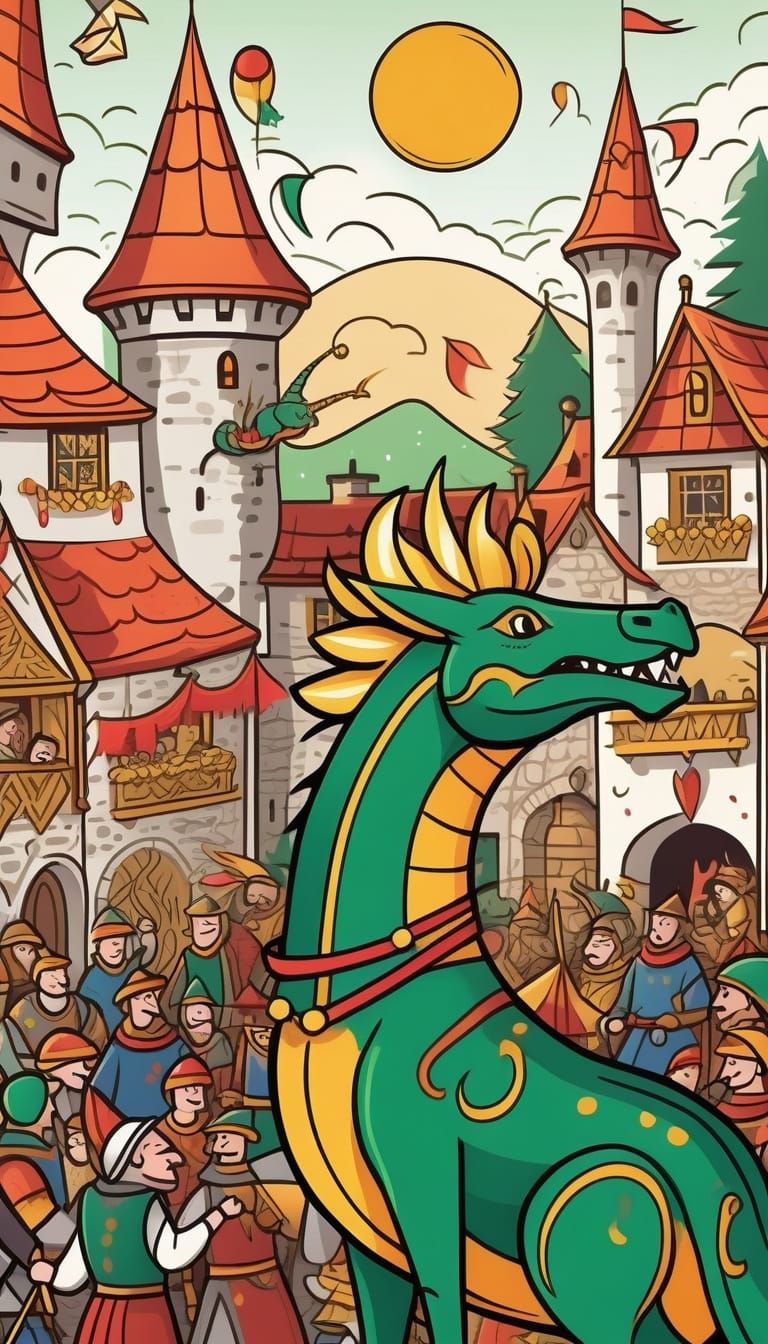 Whimsical book cover for children’s stories