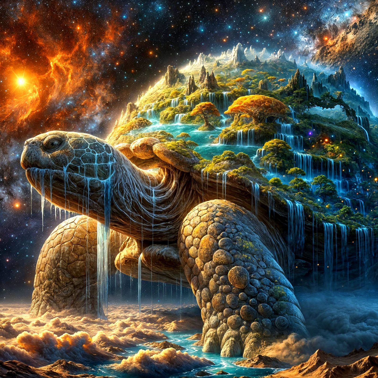 Cosmic Turtle Embarks on a Celestial Journey