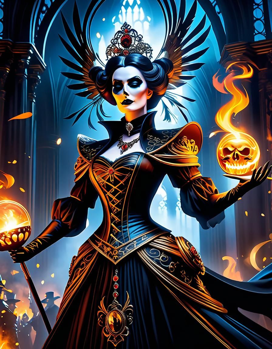 Enchanting Macabre Magical Event Artwork