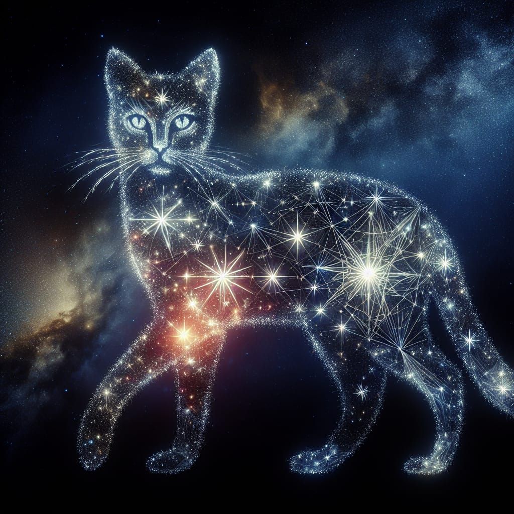 Celestial Cat Constellation