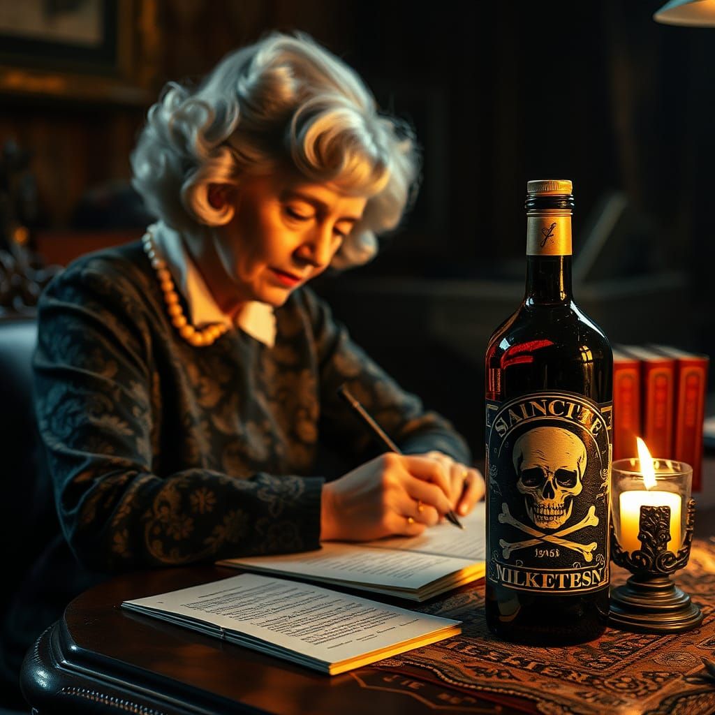 Agatha Christie: "What if the poison was in the pate in my next novel? Then again, maybe it is not such a good idea." A ...