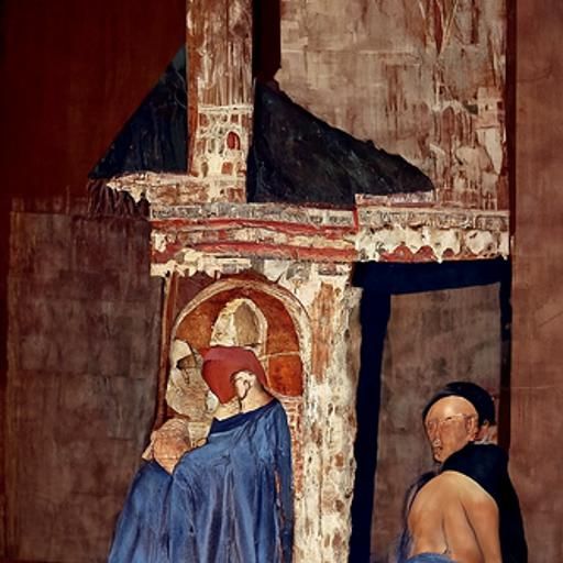 Painting in the Style of Ambrogio Lorenzetti