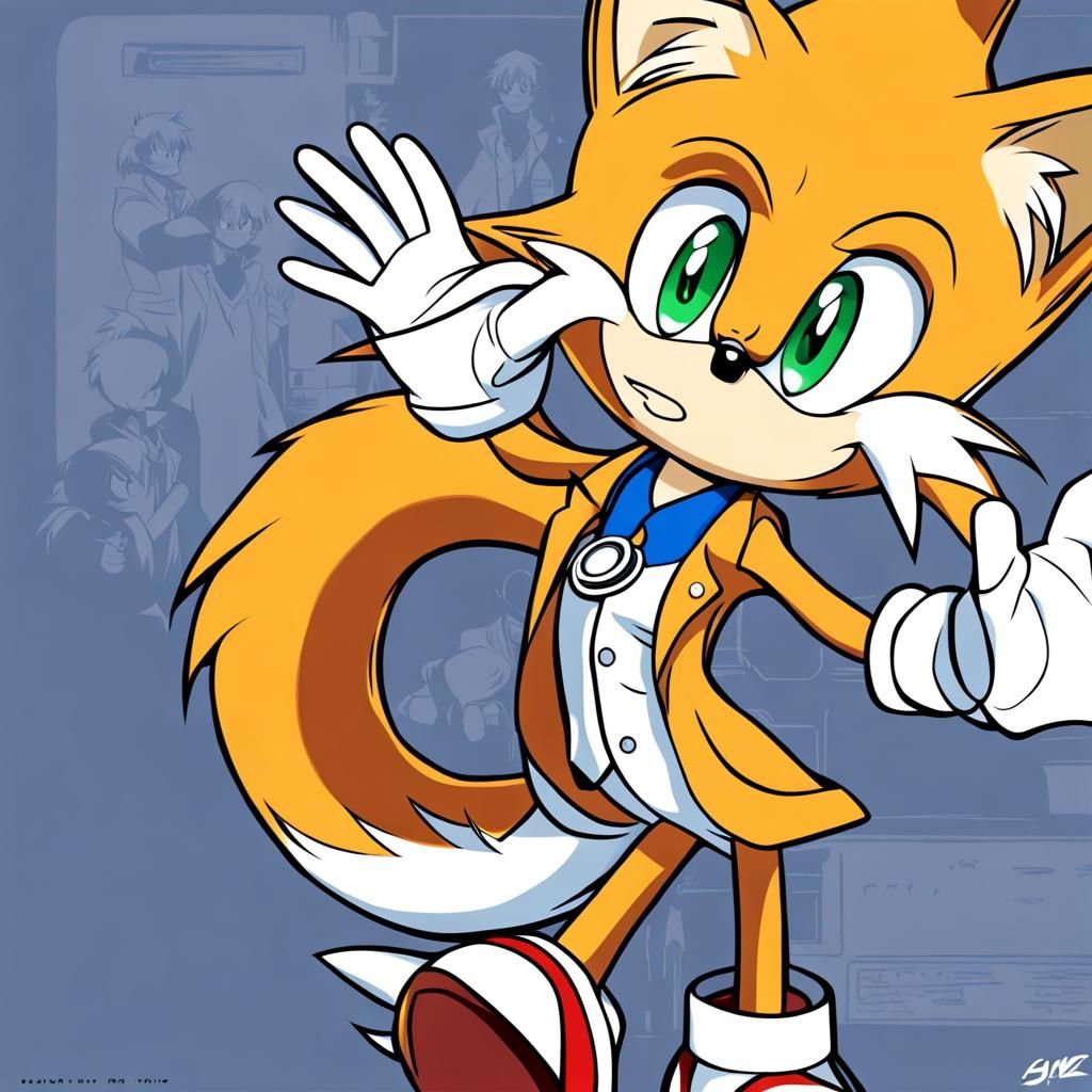 Tails the Doctor: Anime Style Sonic Character