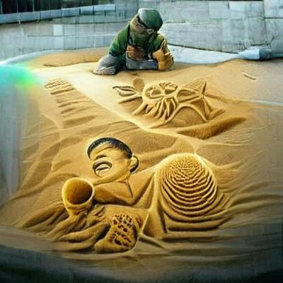 Textured Sand Abstract