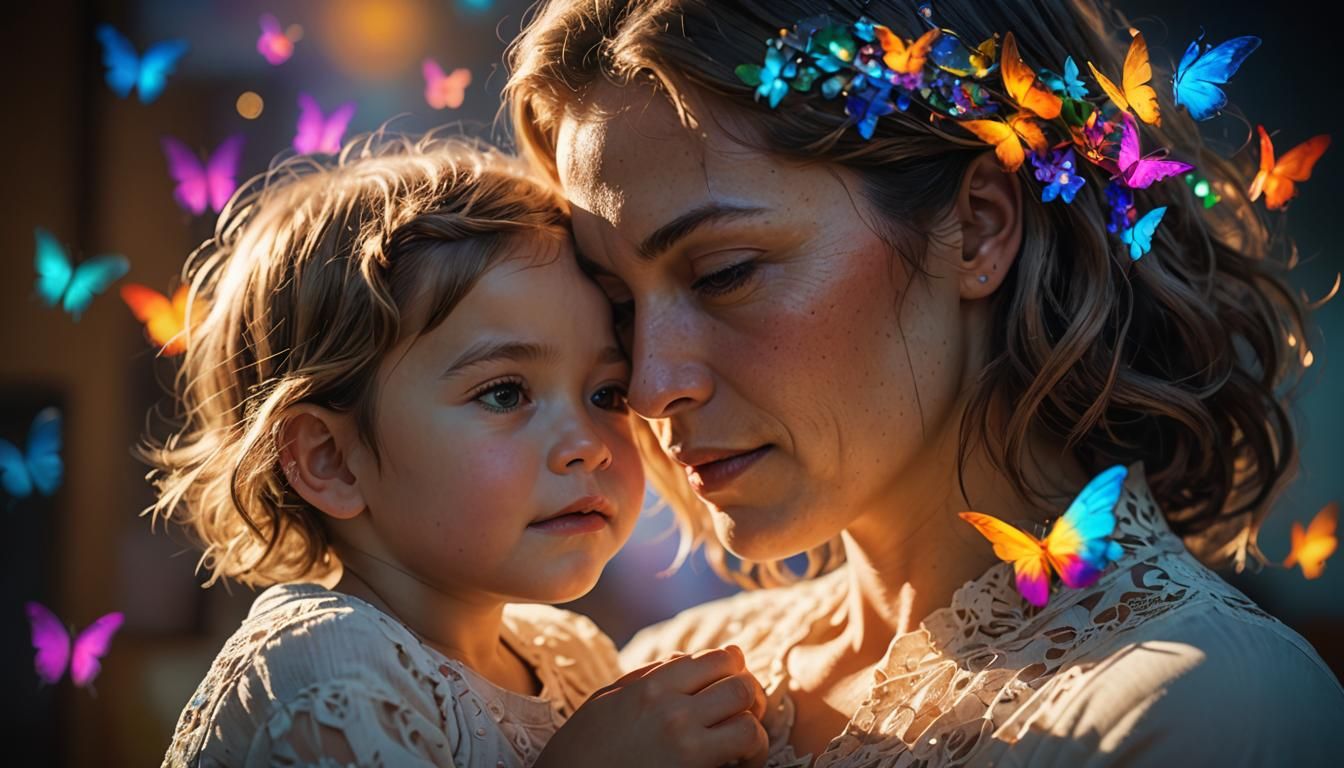 Mother and Daughter: A Luminist Double Exposure