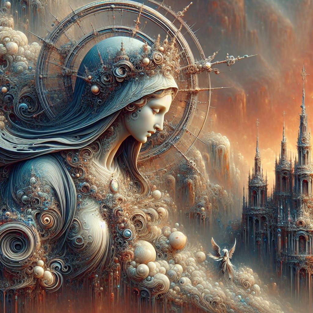 Holy Mary in Fantasy Concept Art