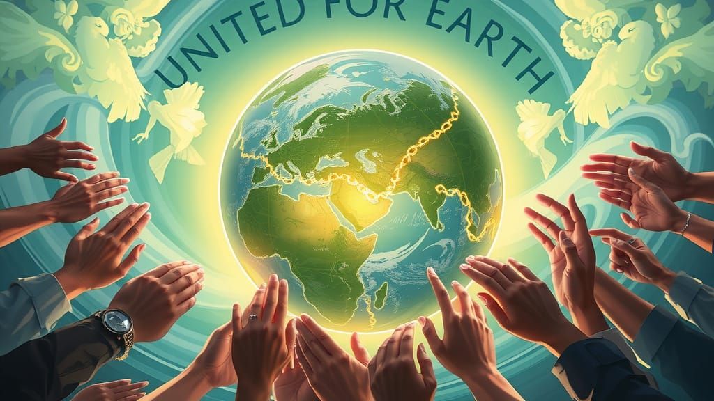 United for Earth: A World Environment Day Concept