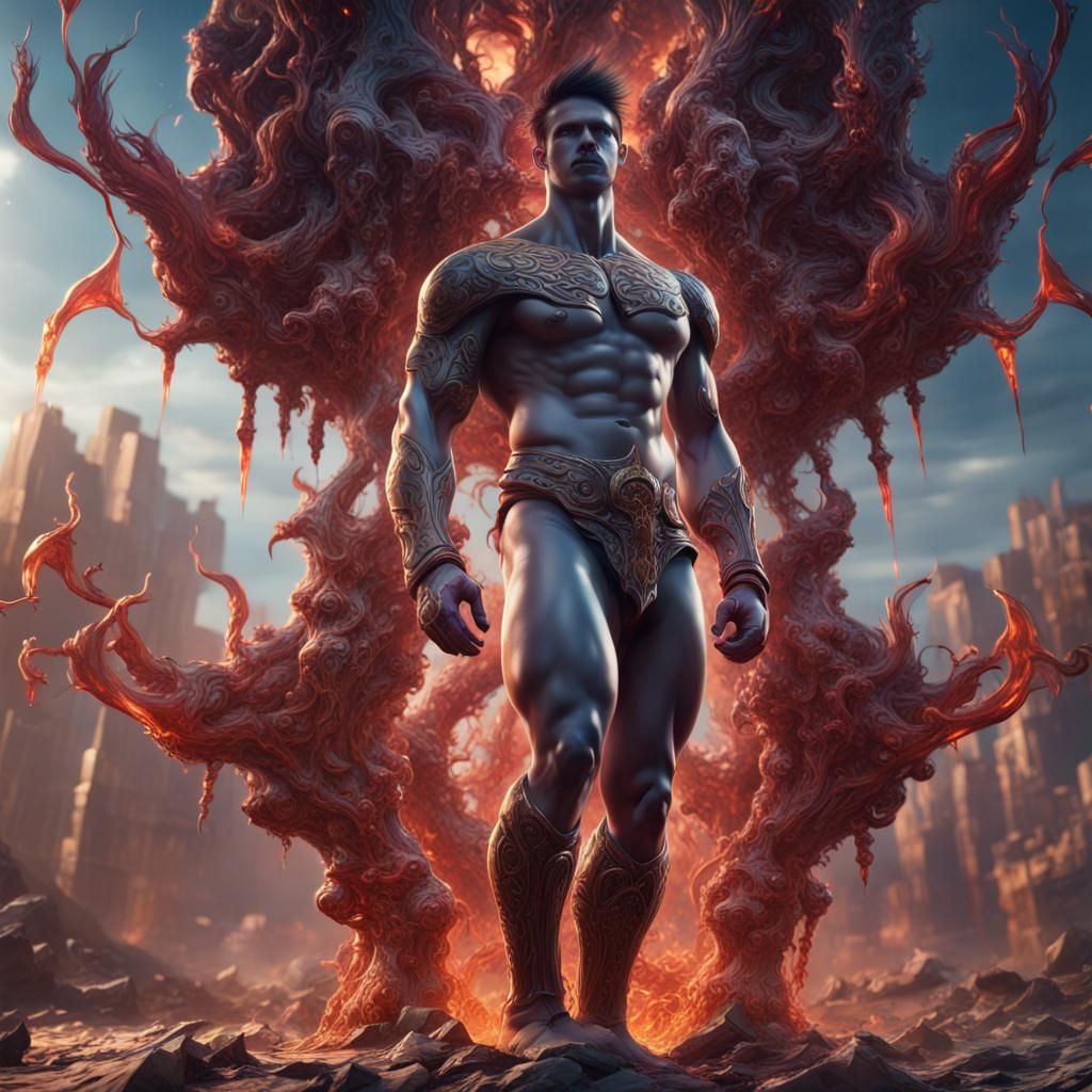 Passionate Gathering: A Detailed Matte Painting