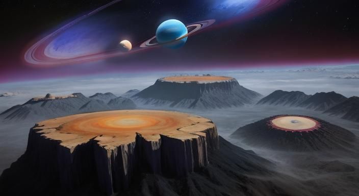 AI Generated Image of Planets