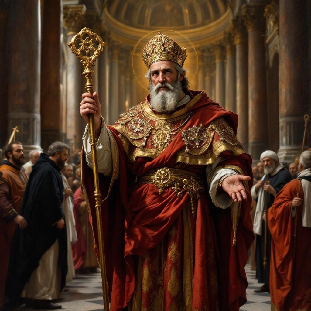 St. Peter with Keys to Heaven in Baroque Style