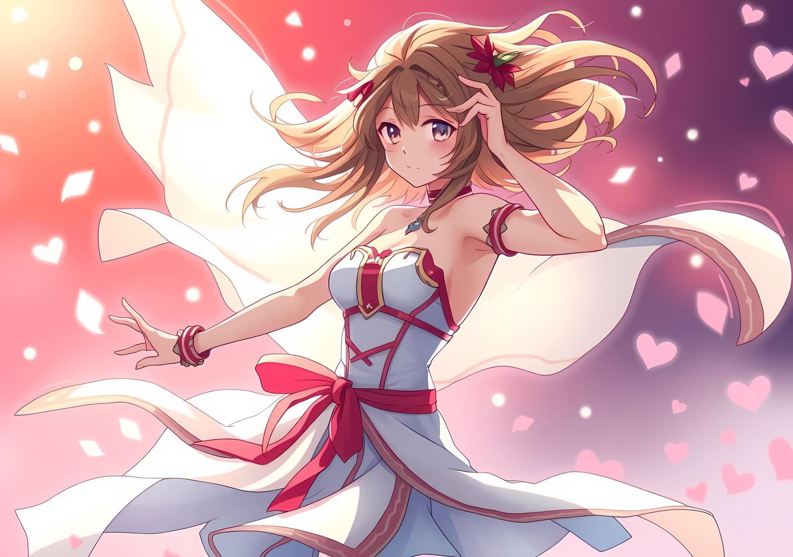 Anime Dancer Girl in Final Fantasy 14 Style