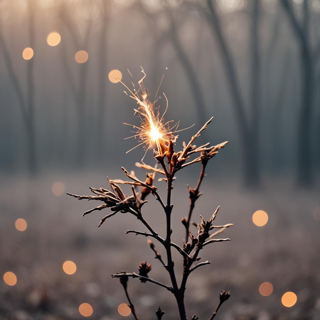 Ember's Last Light: Photographic Study of Ephemeral Spark