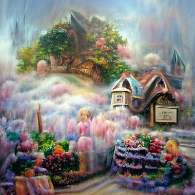 Ethereal Fantasy Wonderland with House of Sweets