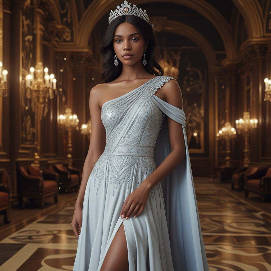Ethereal Princess in Regal Splendor