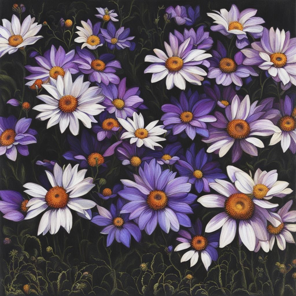 Vintage Photograph of Flowers