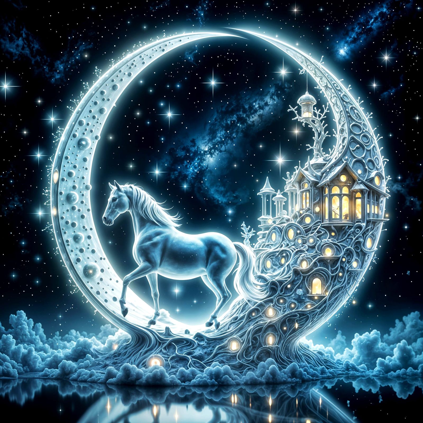 Galactic Horse Carriage of Light in Space