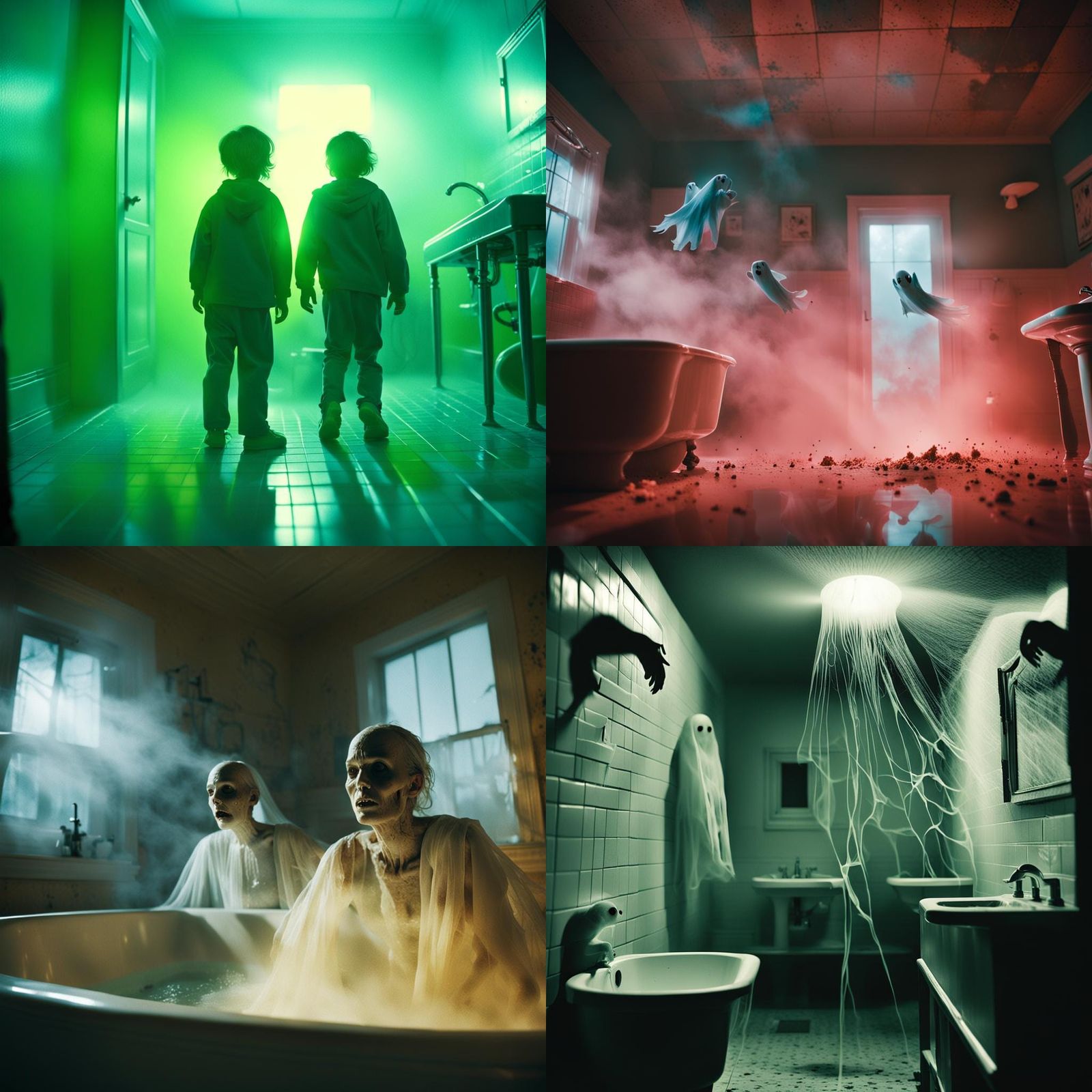 Ethereal Spirits Soar in a Haunting Bathhouse Still