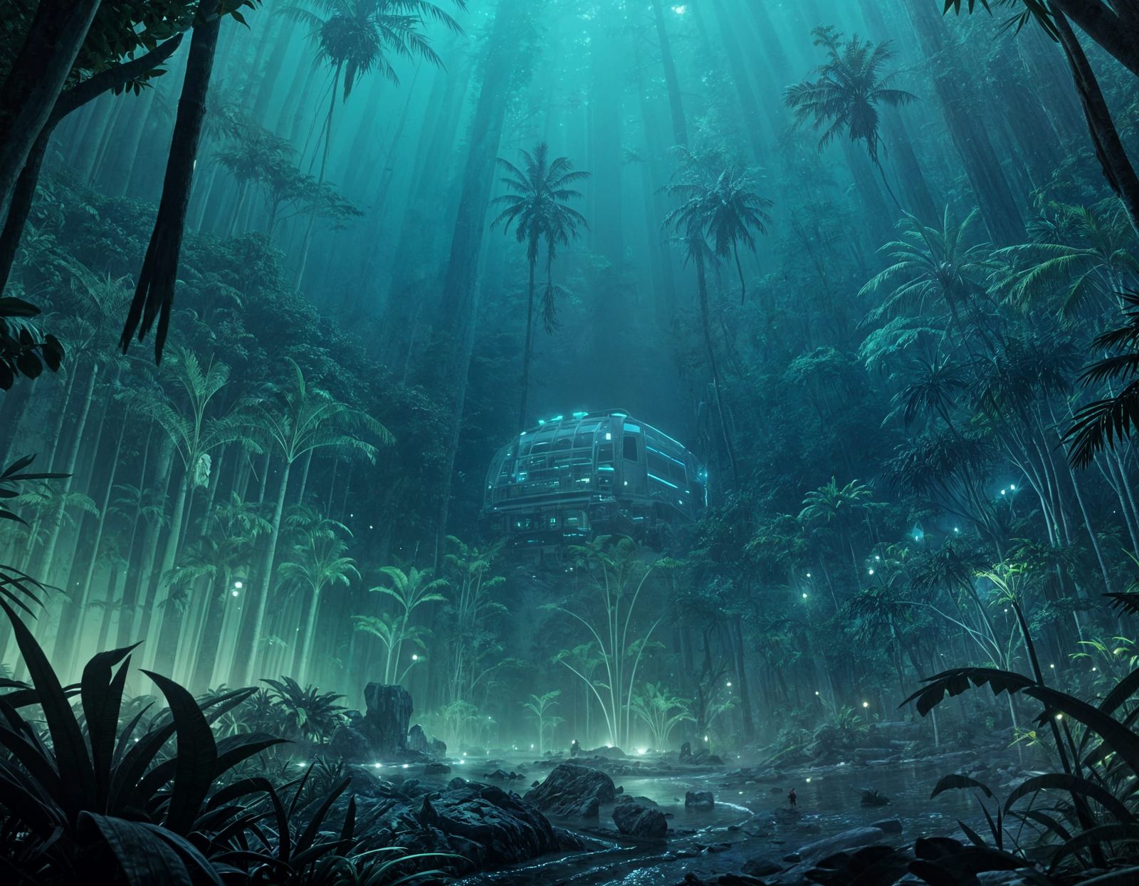 A Hazy, Lush Ecosystem Unfolds