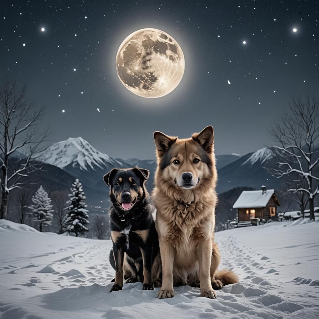 Moonlit Friendship: Steadfast Love in Winter