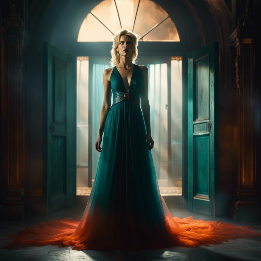 Vampire in Morning Light: Hyperrealistic Cinematic Scene