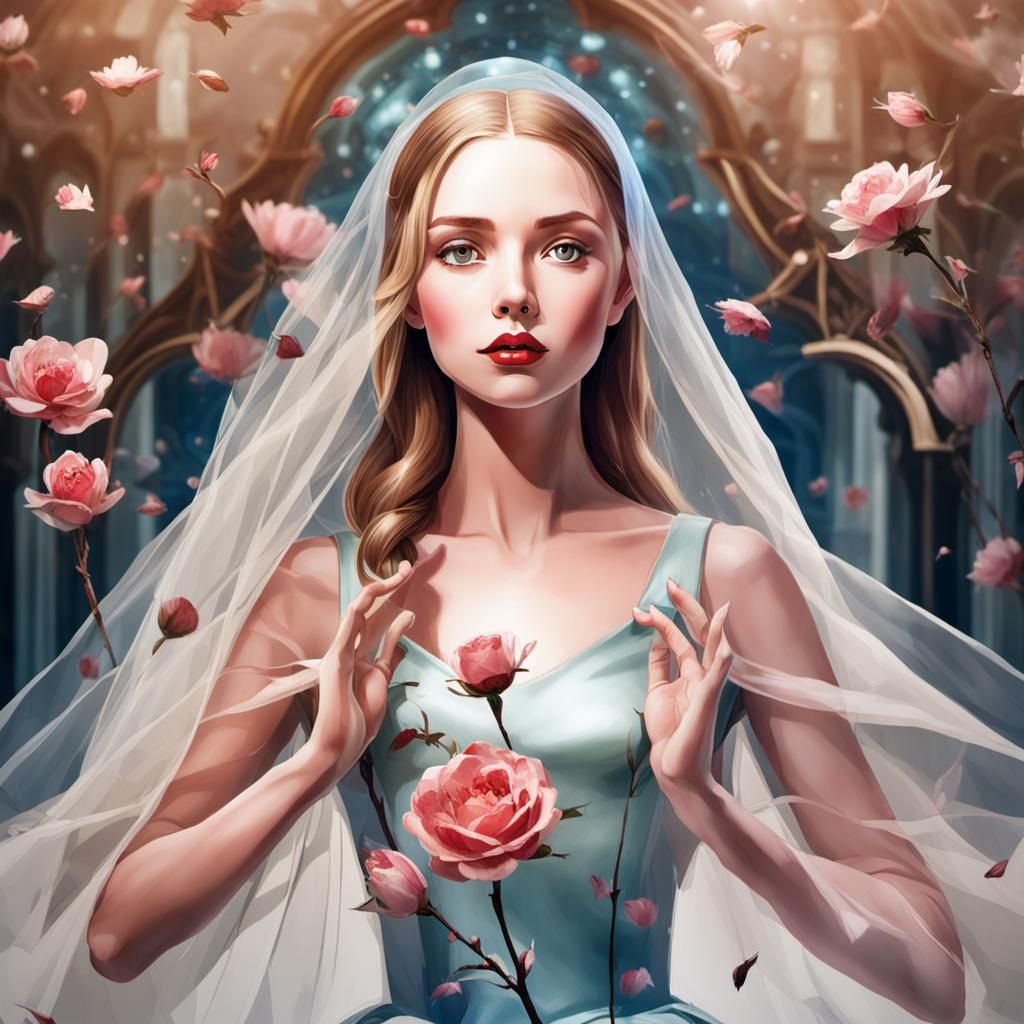 AI Interpretation of a Lady