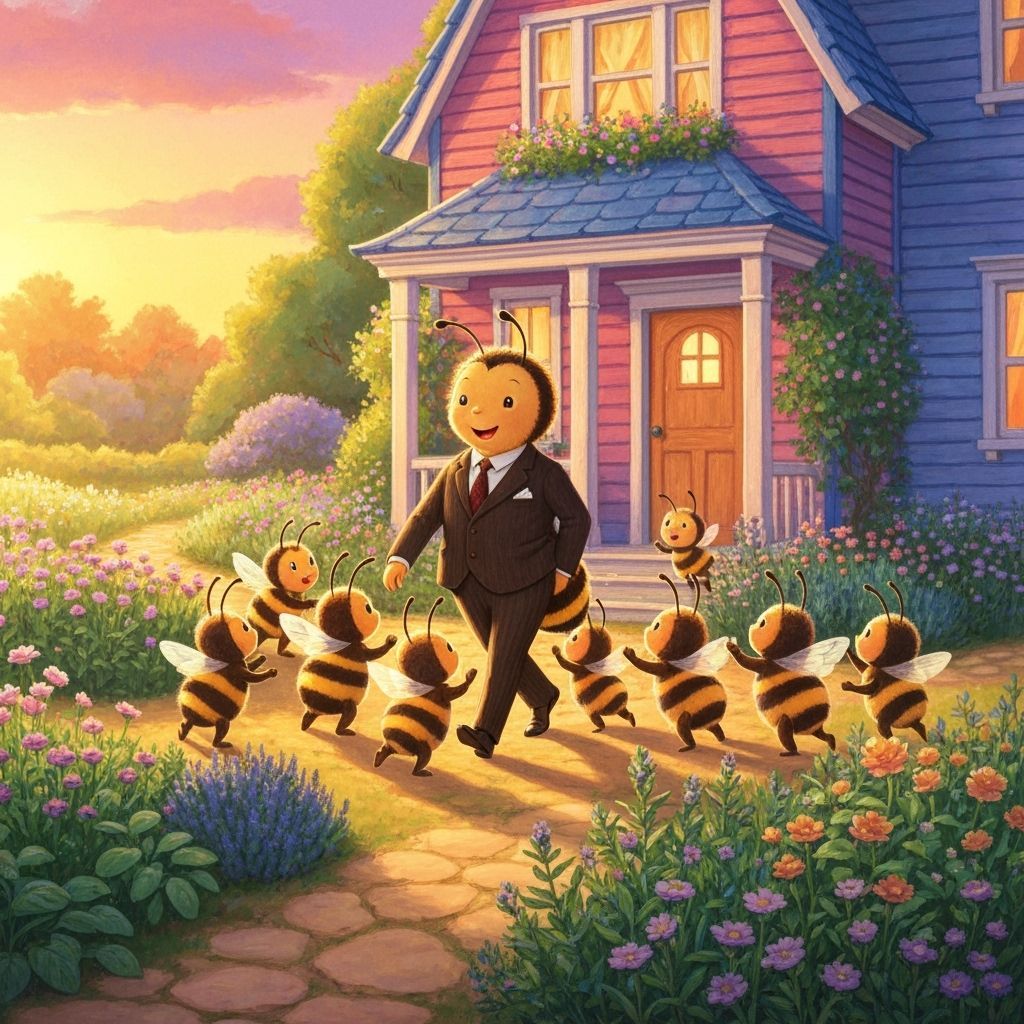 Bee Daddy Returns Home: A Joyful Family Reunion at Sunset