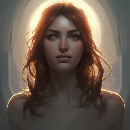 Katrina Portrait in Hyperdetailed Art Style