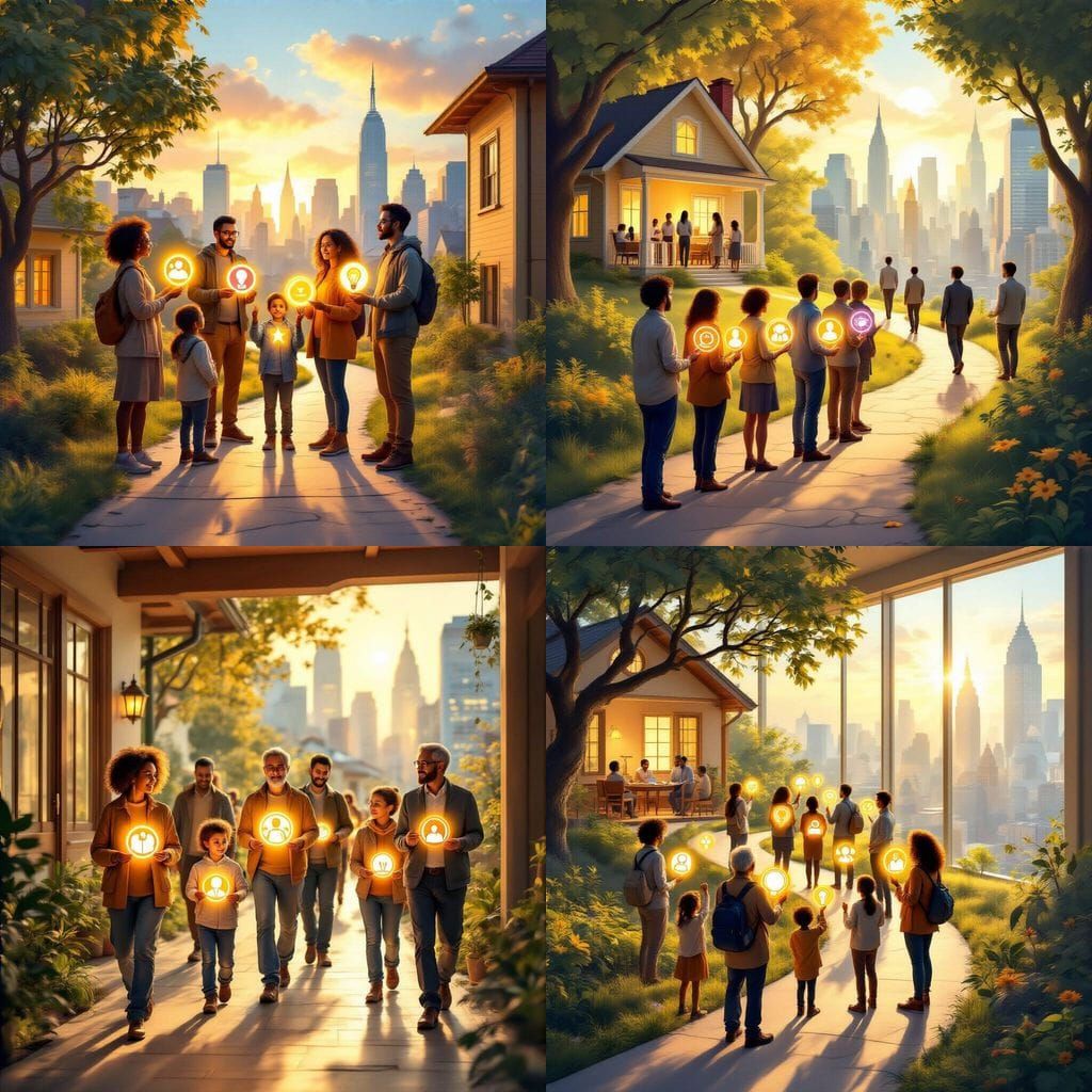 Values Guide Career Path: Symbolic Illustration