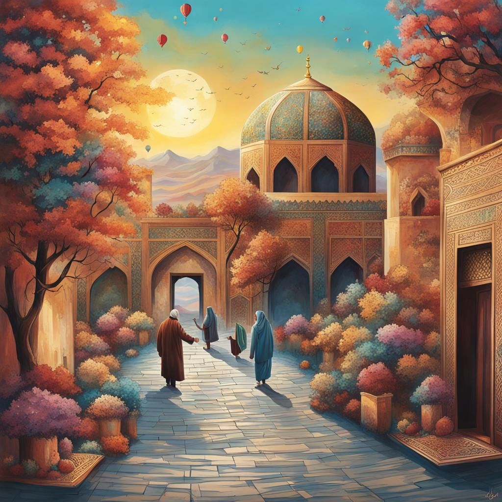 Abstract Concept Realized by AI