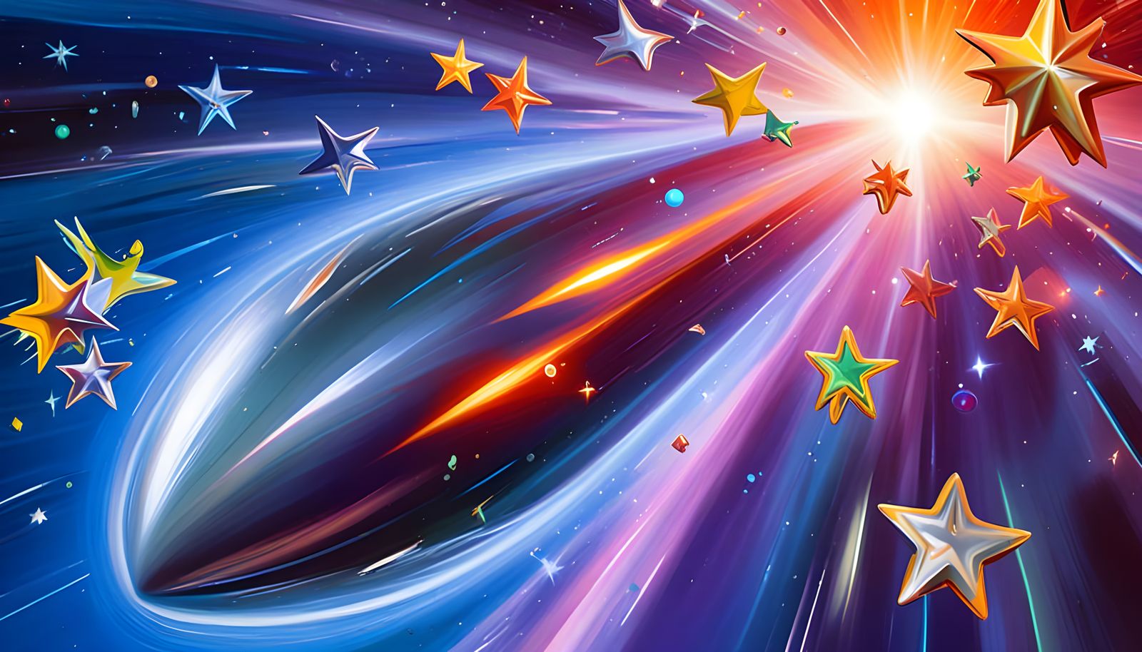 Sleek, Fiery-Hot Metal Cylinder Racing Through Interstellar ...