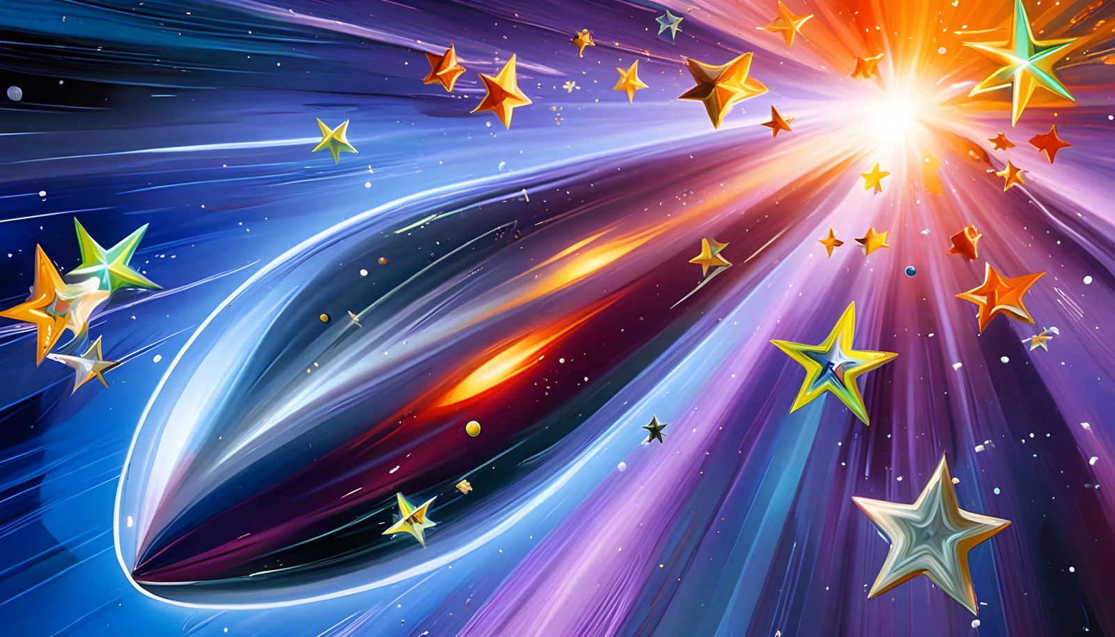 Sleek Miraculous Cylinder Blazes Through Cosmic Vortex