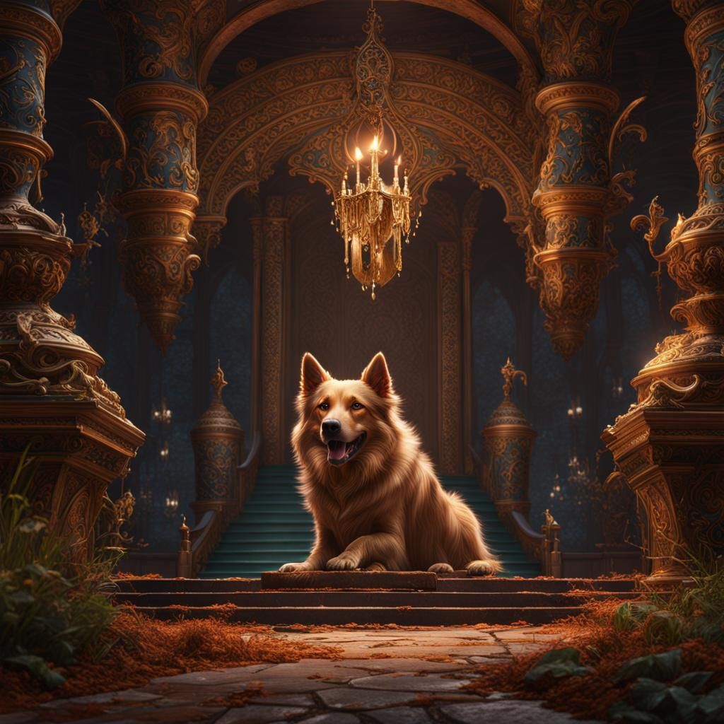 Barking Dog Matte Painting in Unreal Engine 5